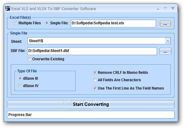 convert dbf to excel free